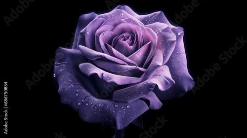 purple rose infrared Ai Generative