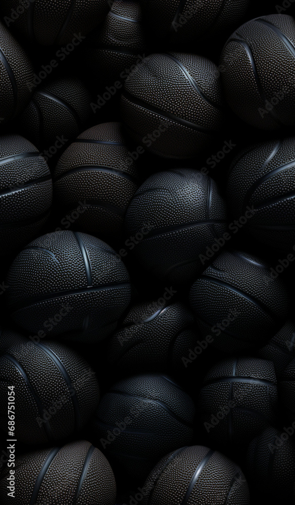 black basketball textured repeating pattern created with Generative Ai black basketball textured repeating pattern created with Generative Ai