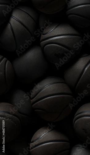 black basketball textured repeating pattern created with Generative Ai
