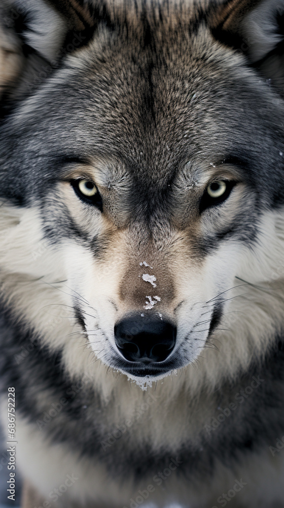 seamless wolf photo design for phone wallpaper created with Generative Ai