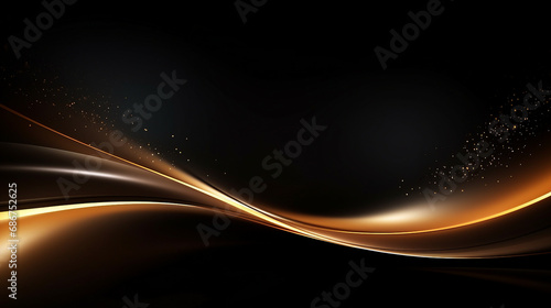 Elegant Gold Glowing Line with Lighting Effect: Beautiful Sparkler Burning in Festive Celebration - Vibrant Night Party with Bright Decoration and Warm, Shining Atmosphere.