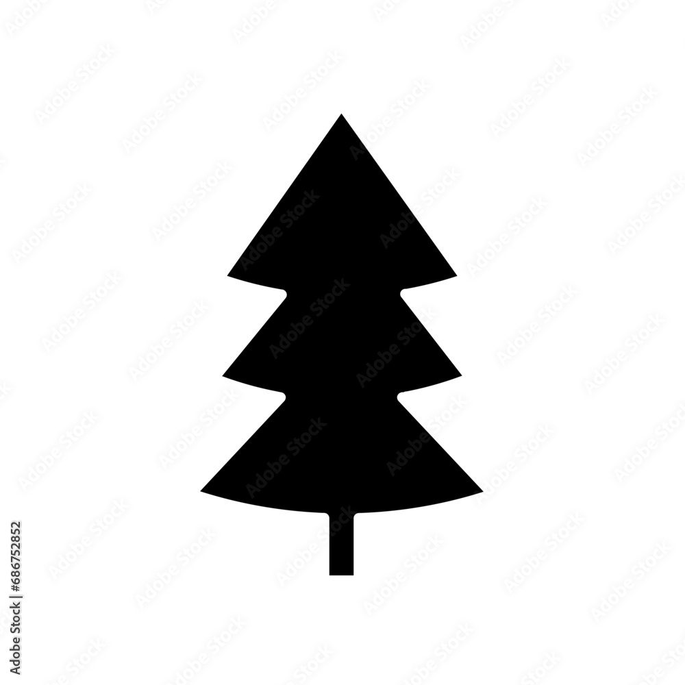 Christmas tree glyph icon Christmas tree glyph icon