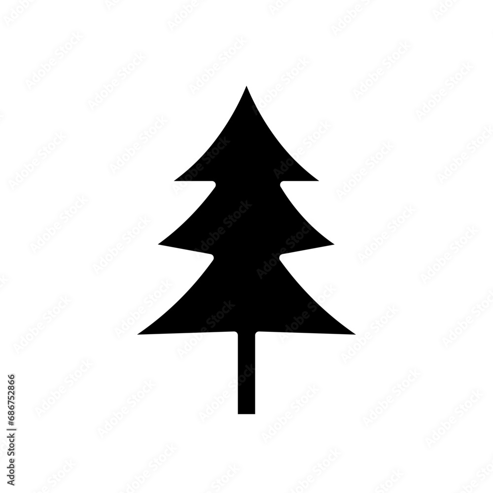 Christmas tree glyph icon Christmas tree glyph icon