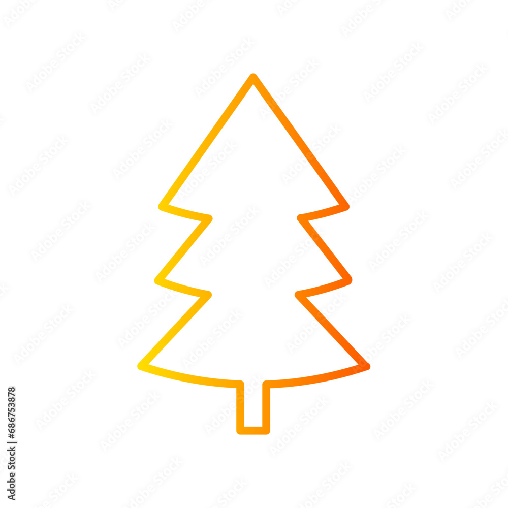 Christmas tree gradient icon Christmas tree gradient icon
