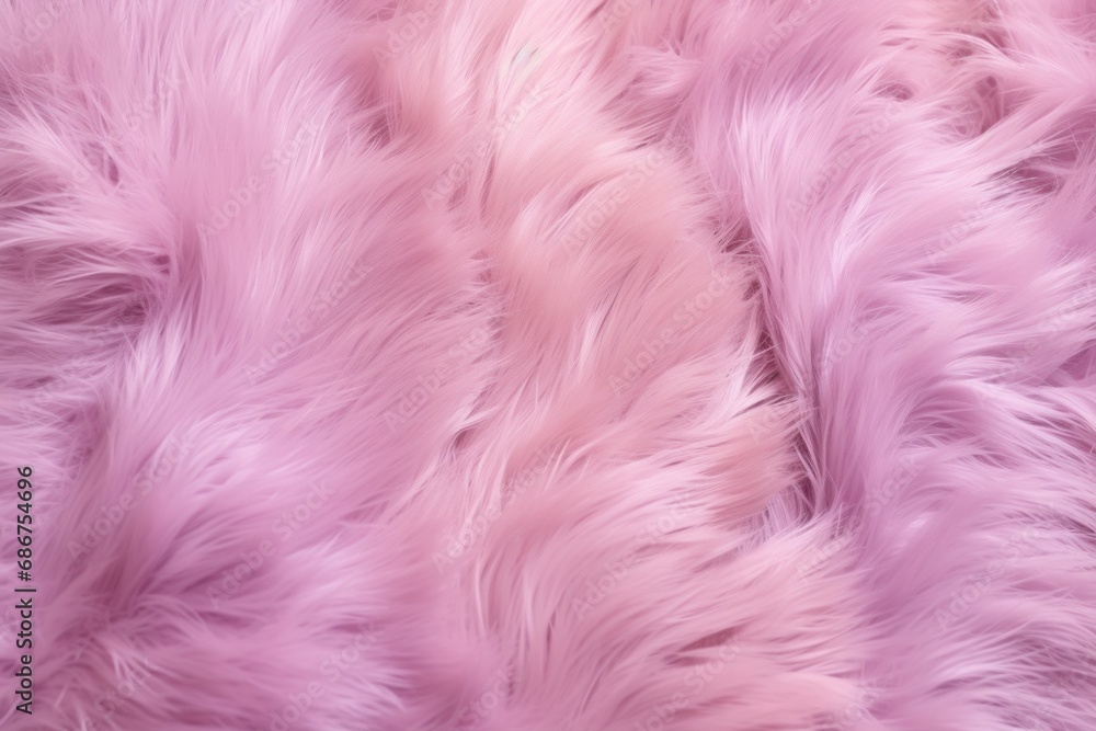 close-up of fluffy pink fur, light purple style, monochromatic color scheme, unmodulated color