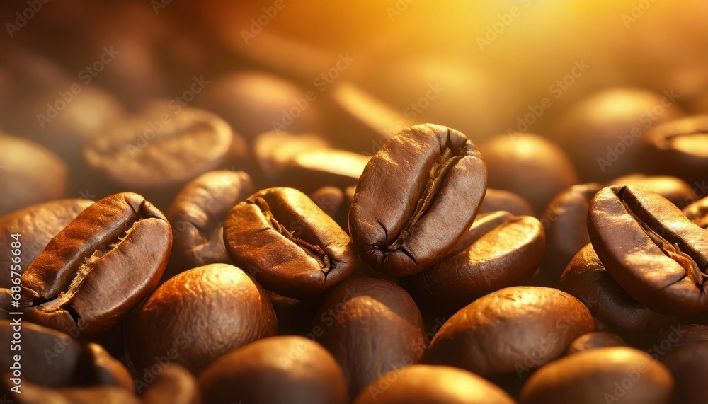 Roasted Coffee Beans, Macro Shot, close-up.
Roasted Coffee Beans, Macro Shot, close-up.