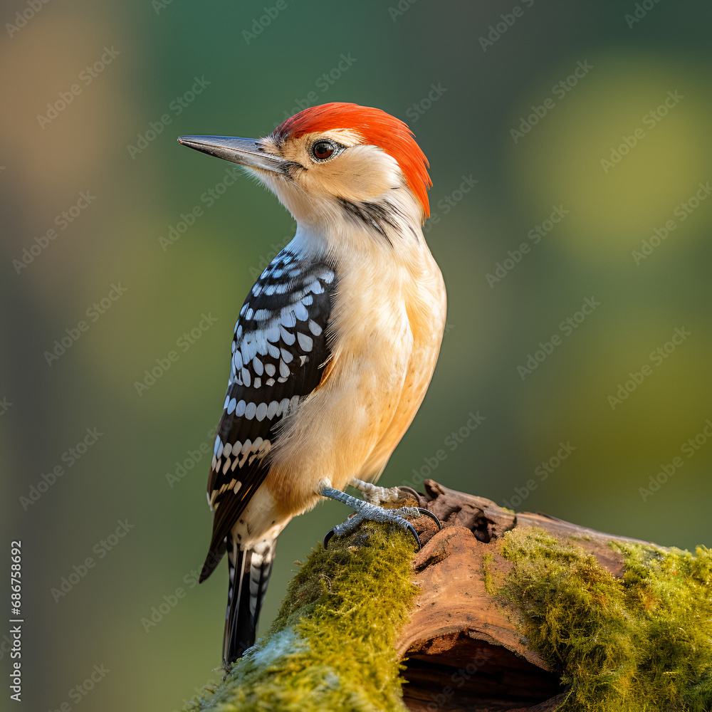 woodpecker on the tree woodpecker on the tree