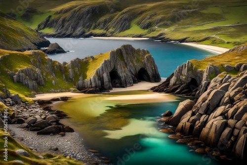 glenlough bay between port and ardara in county donegal is irelands most remote bay