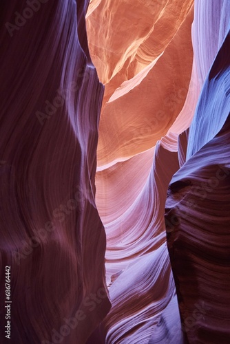 The incredible Lower Antelope Canyon, a popular slot canyon in Page, Arizona