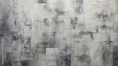 depths of an ancient cement wall's texture, a mosaic of dark and light gray shades. This abstract, enigmatic design is intensified by a subtle white gradient background photo