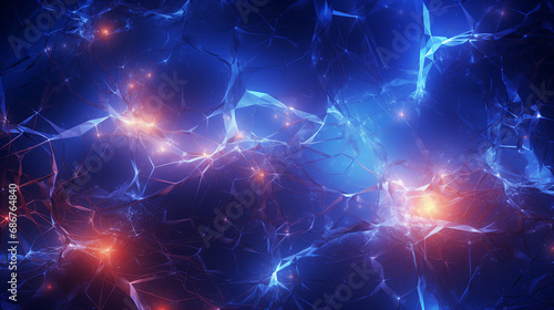 Vibrant Electric Sparks Creating Dynamic Patterns Background