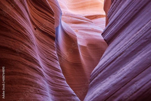 The incredible Lower Antelope Canyon, a popular slot canyon in Page, Arizona