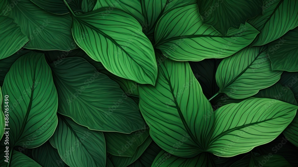  a close up of a leafy plant with green leaves on the top of it and a green leafy plant on the bottom of it.