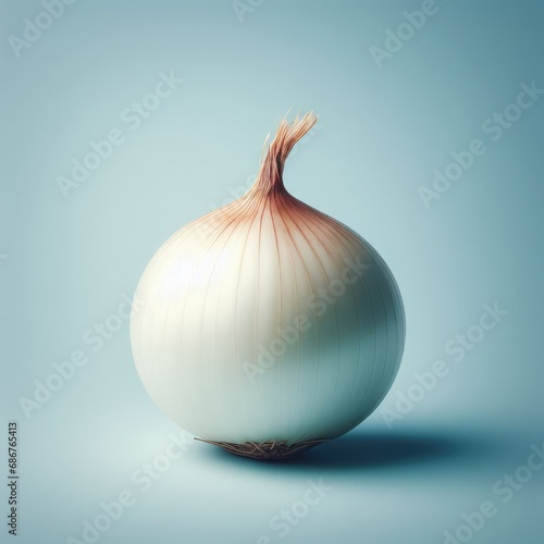 onion on white background