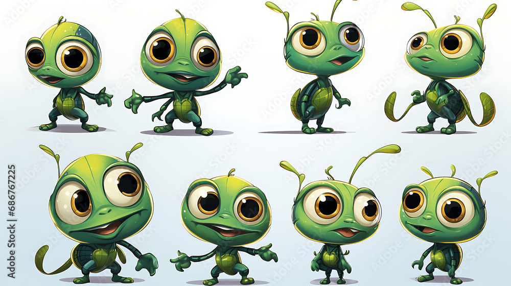 Fototapeta premium Dibujo infantil de una hormiga