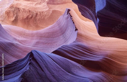 The incredible Lower Antelope Canyon, a popular slot canyon in Page, Arizona