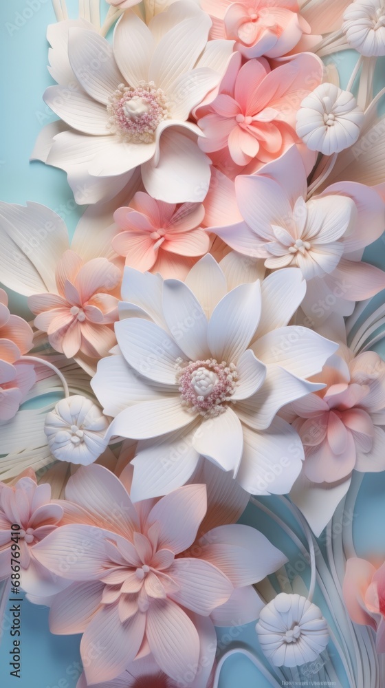 background with flowers in soft pastel colors. background with flowers in soft pastel colors.