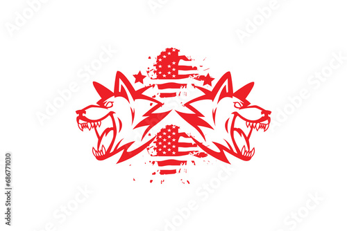 Obraz na płótnie United States Logo Design Vector Stock