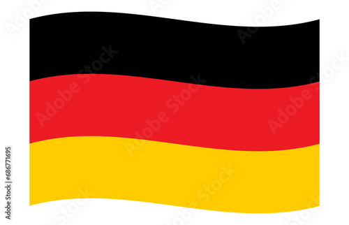 German flag canvas wave patriotic icon symbol  