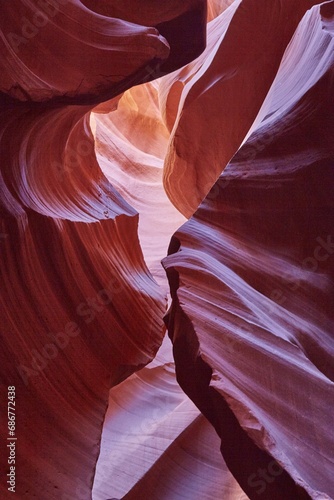 The incredible Lower Antelope Canyon, a popular slot canyon in Page, Arizona