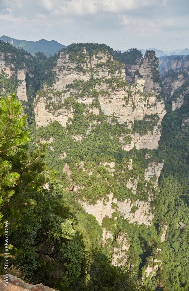 Naklejka premium The Yangjiajie area of Zhangjiajie National Forest Park, Hunan, China