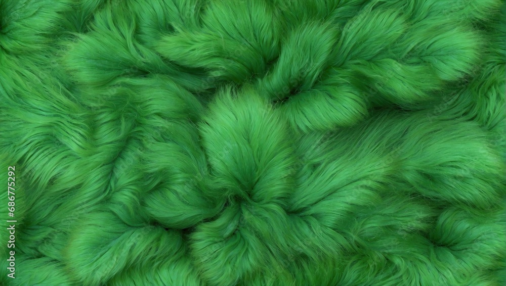 Obraz premium Green fur texture pattern background