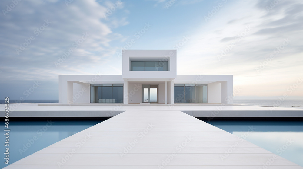 Contemporary residential architecture is predominantly white, minimalist, atmospheric, and modern. Super real, super detailed, top quality. Beautiful background. Contemporary residential architecture is predominantly white, minimalist, atmospheric, and modern. Super real, super detailed, top quality. Beautiful background.