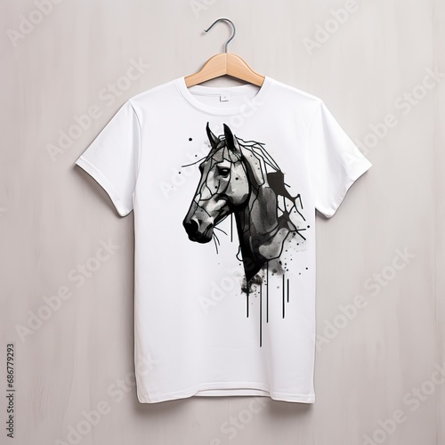 men's t-shirt, oversized, abstract print on t-shirt, small print, 1 piece print white t-shirt small print elegant print, pencil drawing print bershka, soft