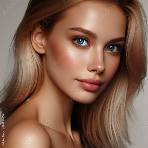 Wallpaper Mural portrait of a beautiful woman Torontodigital.ca