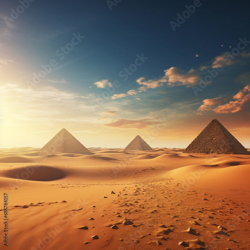 wüste, egypt, pyramide, landschaft, sand, himmel, sonne, natur, ägypter, gizeh, sahara, desert, egypt, pyramid, landscape, sand, sky, sun, nature, egyptian, giza, sahara © Sylvia