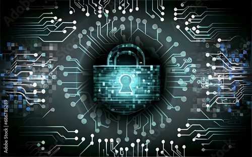 Security padlock wheel icon with multimedia and social media icon 3d rendering