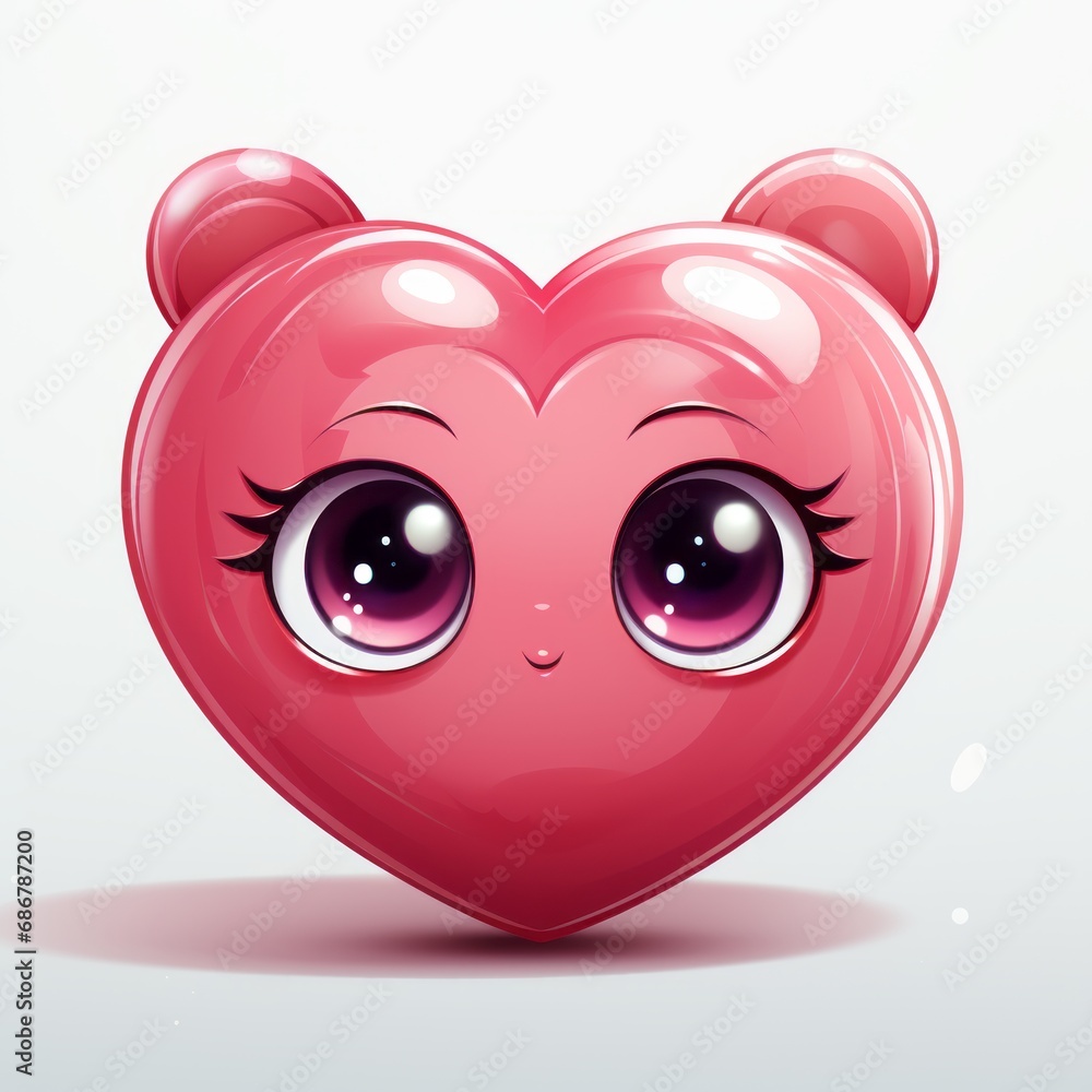 a cute little heart with eyes a cute little heart with eyes