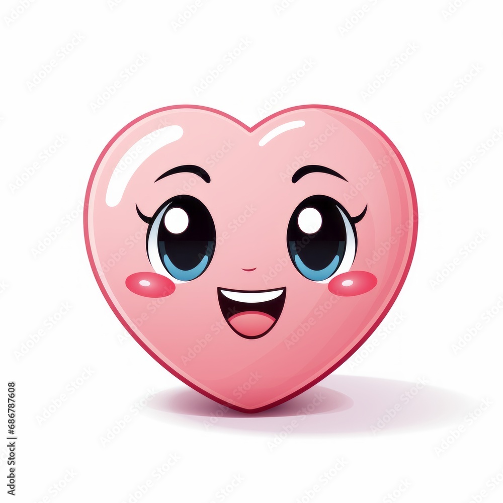 Fototapeta premium a sweet heart with eyes