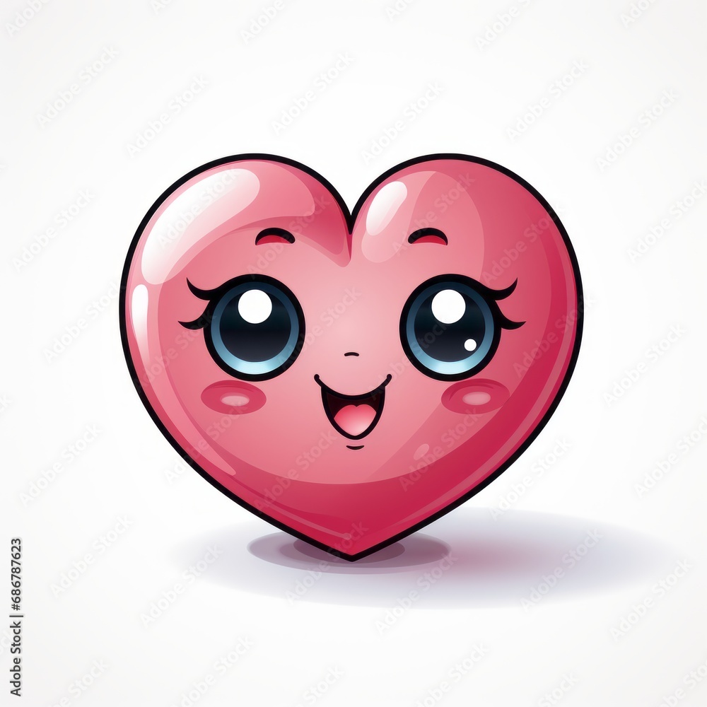 Fototapeta premium a sweet heart with eyes