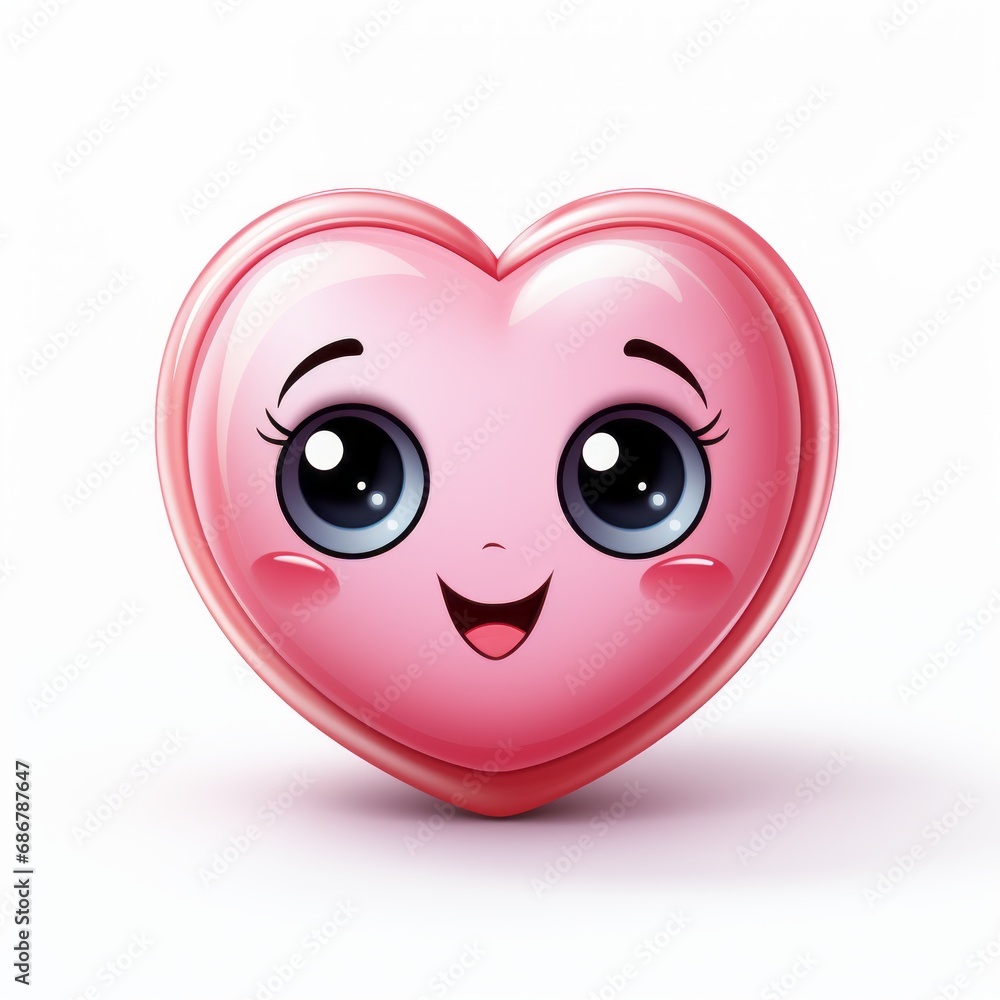 Fototapeta premium a sweet heart with eyes