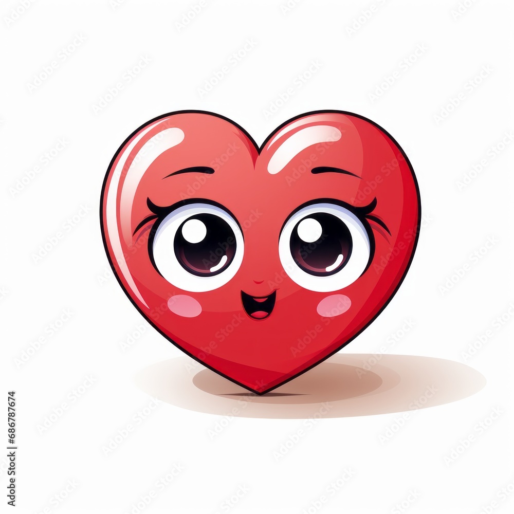 Fototapeta premium a sweet heart with eyes