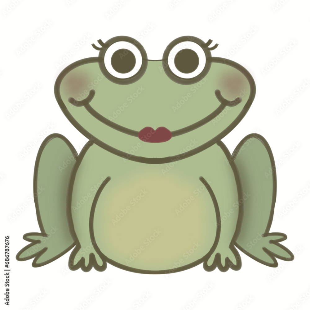 Cute Frogs - one with Lipstick on Cute Frogs - one with Lipstick on