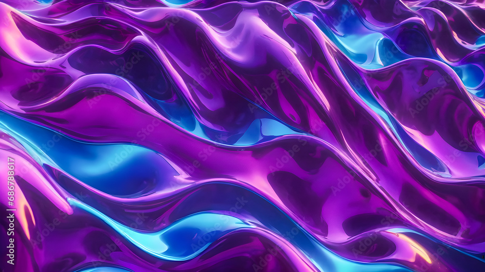 Fototapeta premium abstract wavy liquid background. Creative concept of liquid wave.