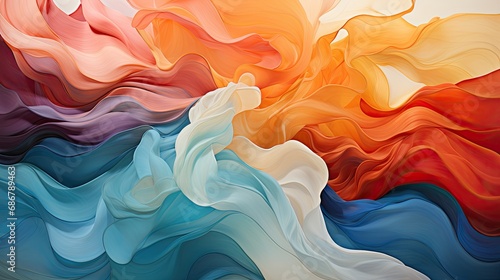 Abstract colorful background and splash. Generative AI
