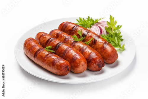 Grilled sausages for a tasty barbecue