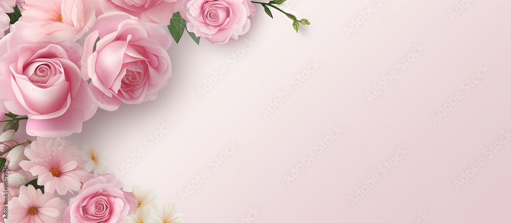 Mother s Day background with a joyful frame Copy space image Place for adding text or design Mother s Day background with a joyful frame Copy space image Place for adding text or design