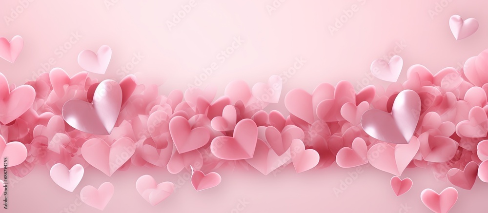 Pink heart backgrounds for Valentines day Copy space image Place for adding text or design Pink heart backgrounds for Valentines day Copy space image Place for adding text or design