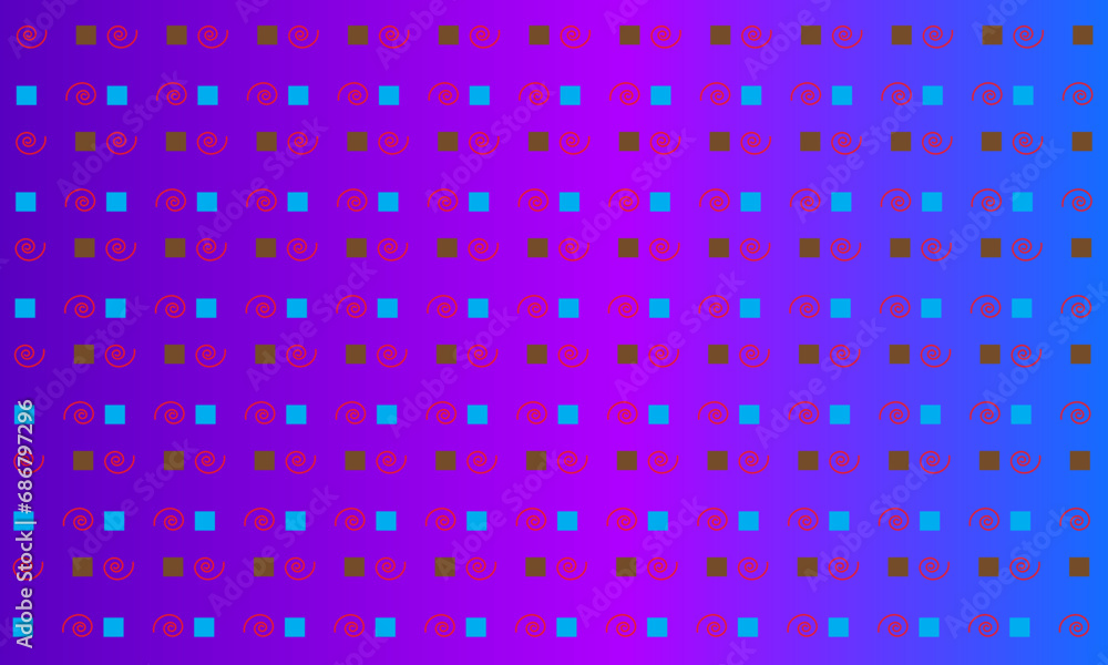 PATTERN background with squares and spiral PATTERN background with squares and spiral