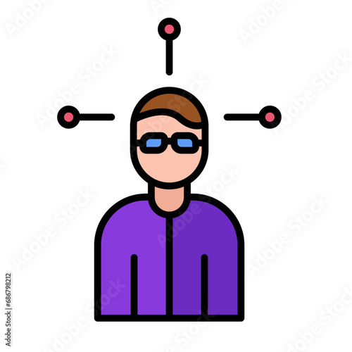 Multi Tasking Flat Multicolor Icon