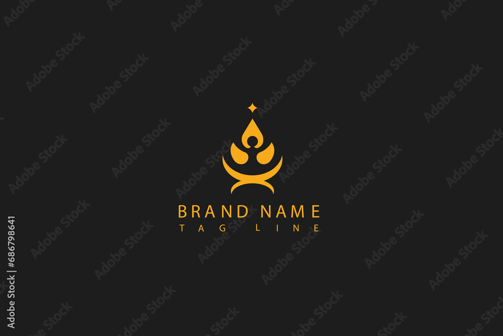 Luxury Flower Icon Simple Logo Design. Monogram Logo Identity for Branding, Business, Real Estate, Fashion and Elegant Brand Luxury Flower Icon Simple Logo Design. Monogram Logo Identity for Branding, Business, Real Estate, Fashion and Elegant Brand