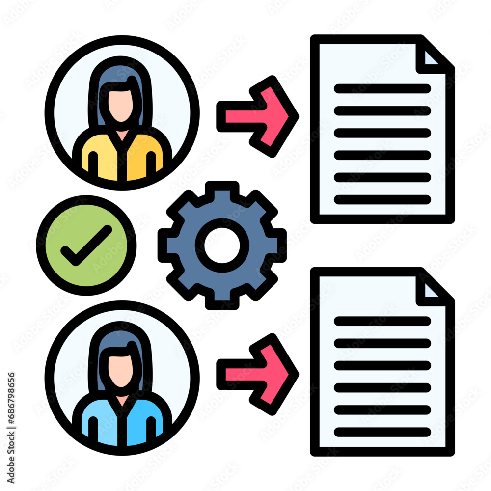 Onboarding Flat Multicolor Icon Onboarding Flat Multicolor Icon
