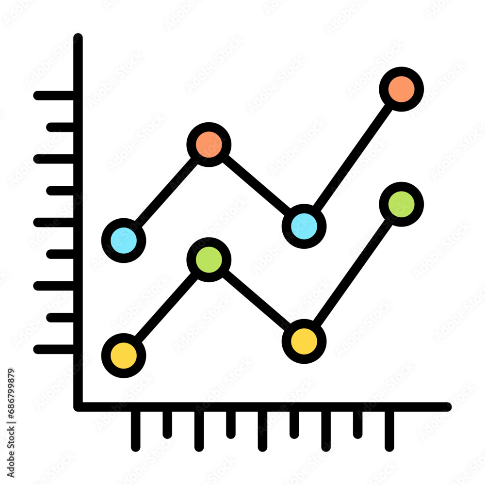 Stacked Line Flat Multicolor Icon Stacked Line Flat Multicolor Icon