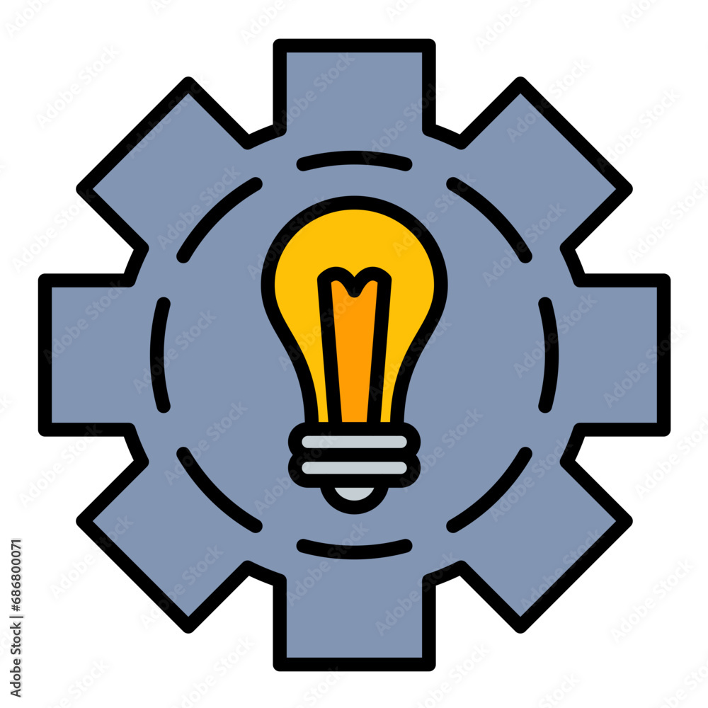 Innovation Flat Multicolor Icon Innovation Flat Multicolor Icon
