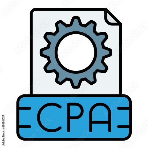 Cpa Flat Multicolor Icon