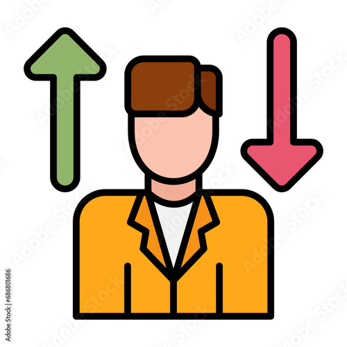 Internal Referral Flat Multicolor Icon